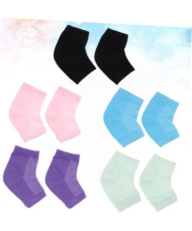 Healeved 5 Pairs Gel Socks Boat Socks Silicone Socks for Dry Feet Women Moisturizing Heel Socks Feet Care Sock Feet Moisturizer Socks Ankle Socks Men and Women High Heel Absorb Sweat - Buy Online on SooperMarket.com