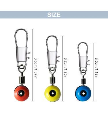 60 PCS Fishing Barrel Swivels with Snap - High-Quality Fishing Swivels in 3 Sizes | Essential Fishing Accessories for Anglers - Buy Online on SooperMarket.com