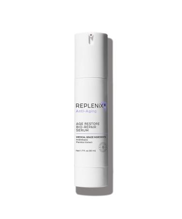 Replenix Age Restore Bio-Repair Serum Anti-Aging Brightening Face Treatment with Medical-Grade Antioxidants (1.7 oz)