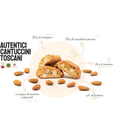 Belli - Almond Cantuccini Biscotti (250g Pack of 2) | Gourmet Artisan Biscuits From Tuscany - Buy Online on SooperMarket.com