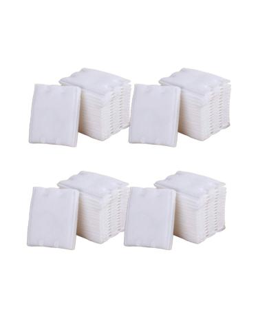 Beaupretty 222pcs Eye Makeup Remover Pads Cotton Rounds Cotton Squares Square Cotton Pads Women Cosmetic Pad Facial Make up Pads Make up Pads for Face Facial Puff Sponge Face Towel Travel