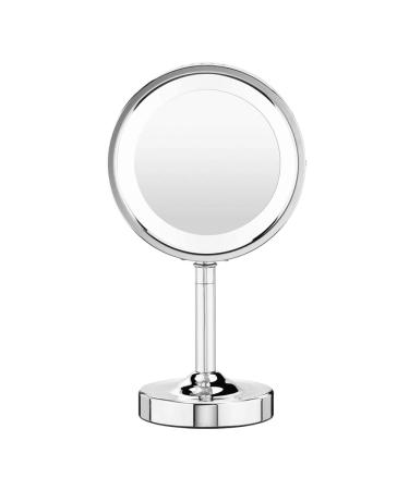 Conair Double-Sided Lighted Makeup Mirror - Lighted Makeup Mirror  1x/5x magnification  Polished Chrome Finish