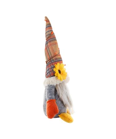 ABOOFAN Doll Thanksgiving Harvest Rudolph Gnome Decoration for Decor Figurine Autumn Festival Party Assorted Color 28X11X7CM
