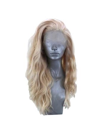 Hair Washing Caps for Adults Hair Ladies Wig Fancy Dress Party Cosplay Hairpieces Curly Wavy Blonde Wig V Show Store Hair Gold One Size