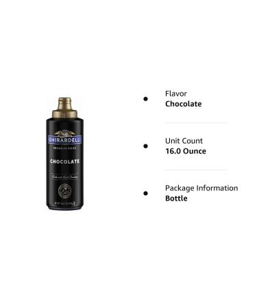Ghirardelli Chocolate Flavored Sauce 16 fl. oz. Squeeze Bottle - 1 Pound - Buy Online on SooperMarket.com
