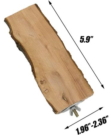 Tfwadmx Parrot Perch 2 Pack - Natural Wood Bird Stand for Cage | Playground Accessories for Parakeet, Cockatiel, Lovebird, Finches, Conure, Budgie - Buy Online on SooperMarket.com