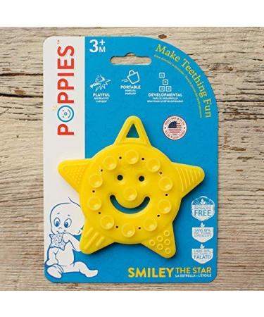POPPIES Smiley The Star and RED The Rocket Bundle - Silicone Sensory Toy for Infants - BPA-Free Teether and Bath Toy with Suction Cups and Textures - Buy Online on SooperMarket.com