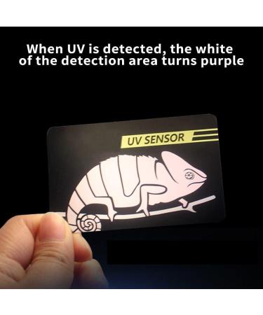 Dongker UV Test Card - 2/4 Pack Reptile UVB Sensor Easy Transport 500x Reusable for Accurate UV Testing - Buy Online on SooperMarket.com