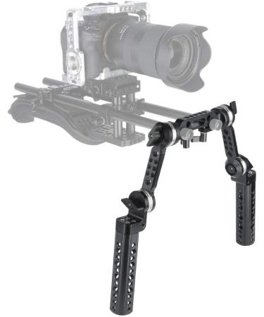 NICEYRIG Rosette Handle Kit with Extension Arm for 15mm DSLR Shoulder Pad Rig System - M6 Threaded - Buy Online on SooperMarket.com