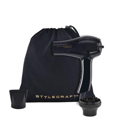 Buy StyleCraft Peewee Dryer Tri-Plex Fusion - Lightweight & Portable Hair Dryer with Attachments - Perfect for Silky Hair & Travel - Buy Online on SooperMarket.com