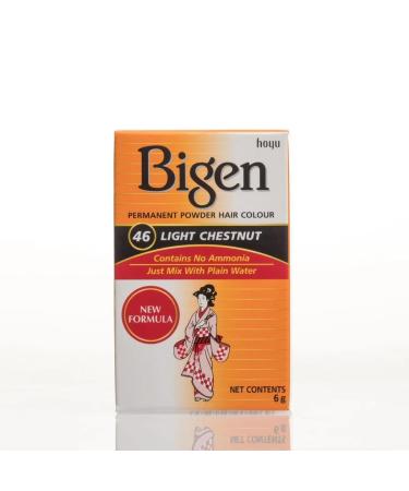 #46 Light Chestnut Bigen Permanent Powder - 6 Pack