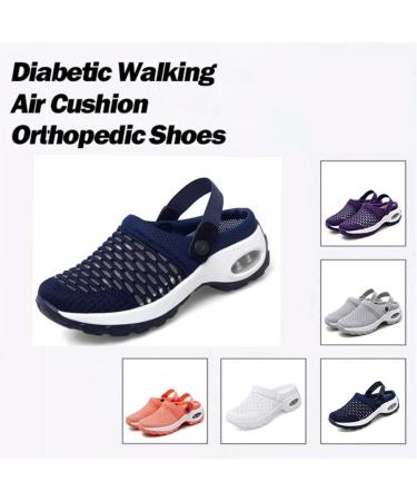 Diabetic Walking Air Cushion Orthopedic Slip-on Shoes for Men Women - Black, Size 11 - Buy Online on SooperMarket.com