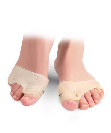 Healeved Magnetic Toe Splitter & Protector for Big Toe - 1 Pair | Orthotic Separator and Stretcher with Magnets | Toe Brace for Feet Alignment - Buy Online on SooperMarket.com