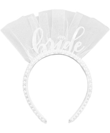 JSGHGDF BrideTo Be Headband Bachelorette Party Bachelorette Headband Bridee Headband Pearls Headband For Women Wedding Headband White - Buy Online on SooperMarket.com