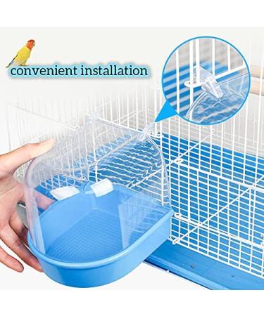 YNC Bird Cage Bathtub Shower Box - Clear Hanging Bird Tub for Cockatiel, Parakeet & Small Pet Birds - Buy Online on SooperMarket.com