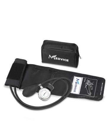 MEDVICE Manual Blood Pressure Cuff - Universal Size Aneroid Sphygmomanometer - Nurses BP Monitor - Best Adult BP Machine