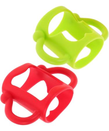 Vaguelly 4 Pcs Silicone Bottle Handle Milk Bottle Grips Bottle Grip Bottle Grip Milk Bottle Accessories Newborn Bottle Handle Silica Gel Silicone Soft Bottle 13.00X7.00X6.50CMx2pcs Assorted Colorx2pcs - Buy Online on SooperMarket.com