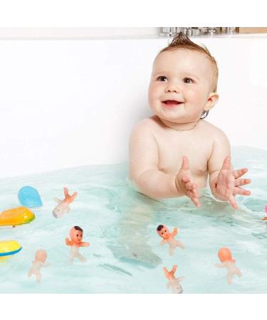 YiliYa Mini Plastic Babies - 100pcs Dolls for Baby Shower Favors Party Decorations & Bath Crafts - Buy Online on SooperMarket.com