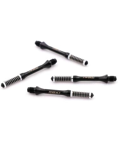 CUESOUL TERO AK7 Slim Dart Shafts Set of 3 - Black, Shaft Length 40mm - for Steel Tip and Soft Tip Darts - Buy Online on SooperMarket.com