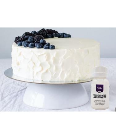 Azucren White Food Colouring Gel Excellent Whitener for Buttercream Fondant Sugar and Chocolate Gluten-Free 60g - Buy Online on SooperMarket.com