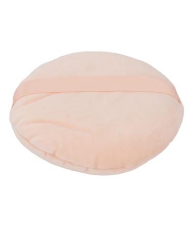Powder Puff Wet and Dry Washable Soft Swansdown Large Round Loose Powder Puff for Makeup (Skin Color)