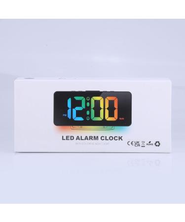 Ankilo Digital Alarm Clock for Deep Sleepers | RGB Color Changing Night Light & Charging Station | Bright LED Bedside Clock for Kids & Adults - Buy Online on SooperMarket.com