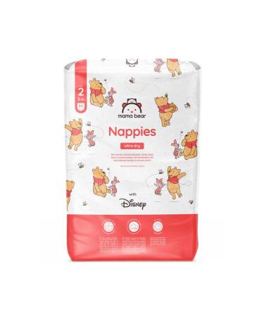 Amazon Brand: Mama Bear Disney Ultra Dry Diapers Size 2 (3-6 kg) White 84 Count (1-Pack) Size 2 (3-6 kg) Single Pack