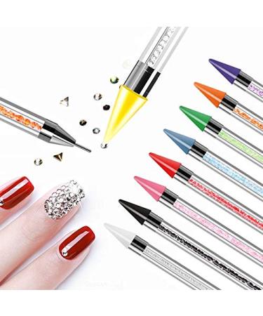 Buy Tvoip Dual-Ended Nail Rhinestone Picker & Wax Tip Pencil - 2PCS Dotting Pen for Gems & Crystals Manicure Nail Art Tool - Buy Online on SooperMarket.com