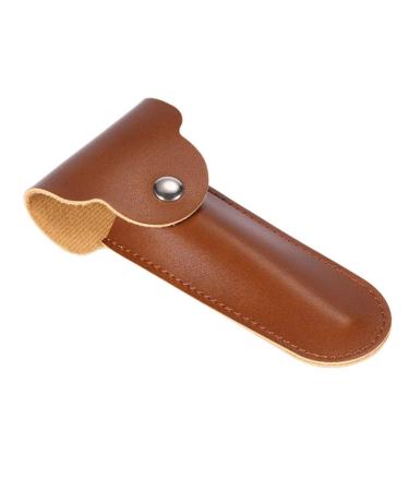 Lodokdre Razor Travel Holder Manual Double Edge Safety Razor Container PU Leather Case