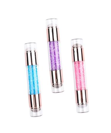 FOMIYES 3pcs Double Head Nail Template Nail Silicone Stamper Jelly Stamper for Nails Nail Jelly Stamper Manicure Supplies Rubber Nail Stamper Manicure Stamp Manicure Pen Nail Stamper Kit