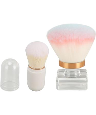 Kabuki Makeup Brush with Transparent Base Soft and Durable Bristles for Blush Powder Blending for Makeup Look - Buy Online on SooperMarket.com