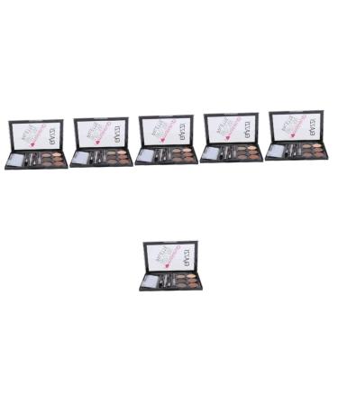 NOLITOY 6 Sets Eyebrow Powder Set Eyebrow Powder Cosmetic Eyebrow Makeup Cosmetic Eyebrow Pencil Brush
