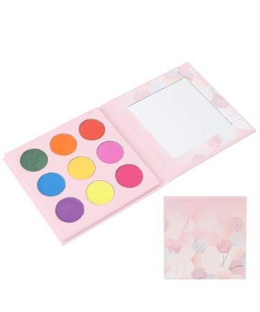 9 Colors Portable Lasting Eye Makeup Palette Pigmented Cosmetics Gift 0.2oz for Dates Halloween Party