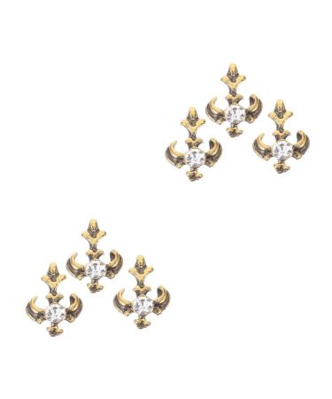 PACKOVE Tooth Gems Kit 6 Pcs Retro Vintage Decor Retro Decor Decorative Teeth Jewelry Grill Teeth Clothing Gem