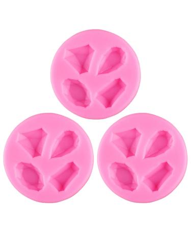 EXCEART 9 Pcs Baking Mold Molds for Resin Dessert Trays Muffin Pan Cake Making Tray Cake Machine Self Made 7X7X1CMx3pcs Pinkx3pcs