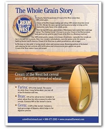 Cream of the West 100% Natural Roasted 7-Grain Hot Cereal - 18 oz. Box (Pack of 3) - Buy Online on SooperMarket.com