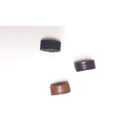 GS-Sports 4 leather loops sliding shocking for the bulky strap pulp strip of riding straps black dark brown light brown (London) medium brown black brown