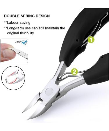 INSGB Nail Clippers Set for Thick or Ingrown Toenails - Baby Nail Cutter with Toenail Lifter & Pedicure Tools - Buy Online on SooperMarket.com