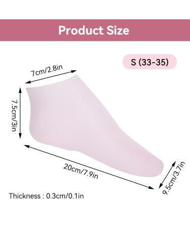 Buy 2 Pairs of Comfort Moisturizing Spa Gel Socks Reusable Peeling Foot Care for Soft Skin | Men & Women | Size S (33-35) - Buy Online on SooperMarket.com