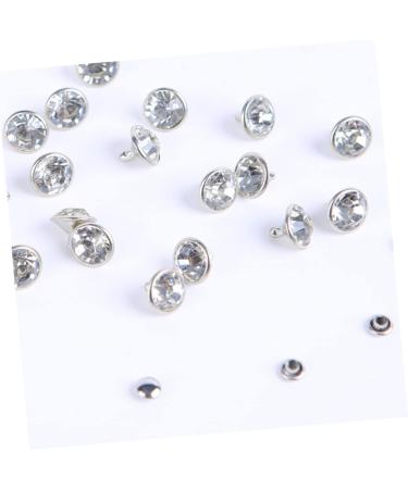 TEHAUX 200 Sets Leather Crafts Diamond-Studded Bag Luggage Making of Clothes Accessories Clothing Garment 0.8X0.8X1CM As Shown - Buy Online on SooperMarket.com
