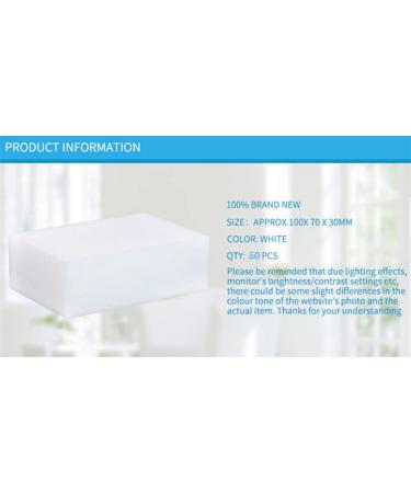 Dr.WOW Magic Sponge Eraser 50 Pcs/lot Multi-Functional Melamine Foam Cleaner 100x70x30mm - Buy Online on SooperMarket.com