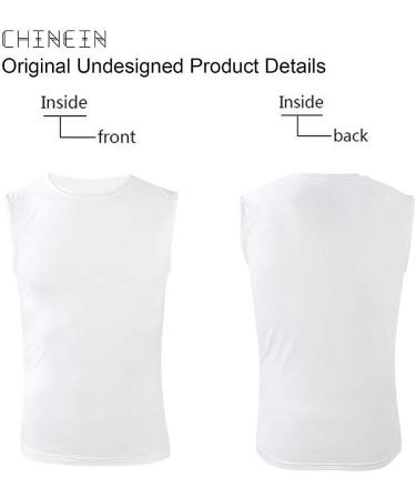CHINEIN Mens Basic Solid Tank Top - Dominican Republic Flag | White | Small - Buy Online on SooperMarket.com