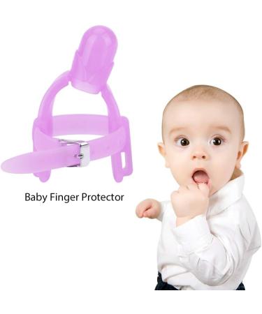BORDSTRACT Adjustable Silicone Thumb Sucking Stop - Purple | Infant Kids Finger Protector to Prevent Thumbsucking - Buy Online on SooperMarket.com