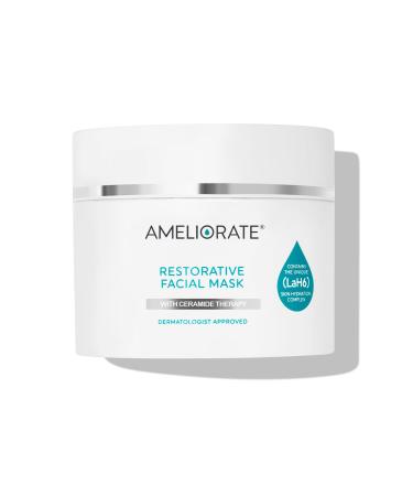 AMELIORATE Restorative Facial Mask 75ml| Suitable for KP Normal and Dry Skin | Overnight Mask | Hydrates Skin's Natural Moisture Barrier | Dermatologist Approved and Clinically Proven