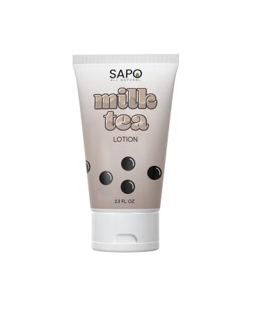 Milk Tea Lotion - For Hands & Body - Very Moisturizing  Light Boba Scent  Non Irritating & For All Skin Types - Made with Aloe  Hyaluronic Acid  Vitamin C & E - 2.3 Fl Oz