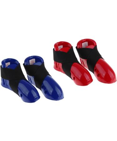Kids Taekwondo Foot Guard Karate Sparring Gear - Blue - Buy Online on SooperMarket.com
