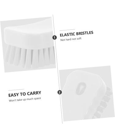 FOMIYES Nail Brush Fingernail Scrubber Brush Nail Cleaning Scrubber Brush Sink Scrubber Soft Stiff Bristles Toe Scrubber Nail Cleaner Brush Toe Brush Polyester Manicure Plastic Brush White 11.5x5cm White - Buy Online on SooperMarket.com