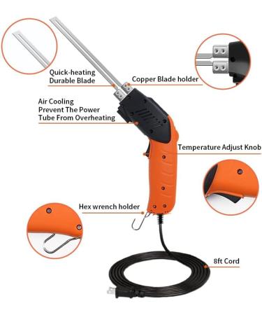 RONGTER Foam (200W) - Air Cooled   Electric hot knife - Foam cutting tool with Blades & Accessories Use Foam Cutter for Engraving and DIY Handmade - Buy Online on SooperMarket.com