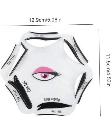 Eyeliner Stencil 6 in 1 Eyeline Guide Template Cat Liner Makeup Tool for Eyes Beauty - Buy Online on SooperMarket.com