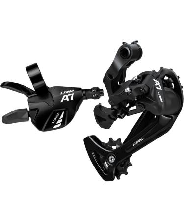 Bibike 10 Speed MTB Groupset with KMC X10 Chain and 11-50t Cassette - Silver 1x10 Speed Rear Derailleur & Shifter Kit - Buy Online on SooperMarket.com